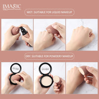 IMAGIC Makeup Sponge Professional Cosmetic Puff For Foundation Concealer Cream Make Up Blender Soft Water Sponge Puff Wholesale