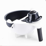 Magic Rotate The Vegetable Cutter With Drain Basket Multi-functional Kitchen Veggie Fruit Shredder Grater Slicer