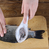 Scraping Scales with Lid Fish Scrap Manual Fish Scraping Kitchen Tools 3 Color Sharp Enhanced Plastic Blades Easy to Wash Clear