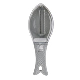 Scraping Scales with Lid Fish Scrap Manual Fish Scraping Kitchen Tools 3 Color Sharp Enhanced Plastic Blades Easy to Wash Clear