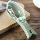 Scraping Scales with Lid Fish Scrap Manual Fish Scraping Kitchen Tools 3 Color Sharp Enhanced Plastic Blades Easy to Wash Clear