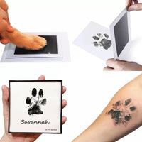 Safe Baby Footprints Handprint Ink Pads Kits Pets Care Non-toxic Ink Pads Baby Shower Paw Print Pad Foot Print Pad Baby Toys