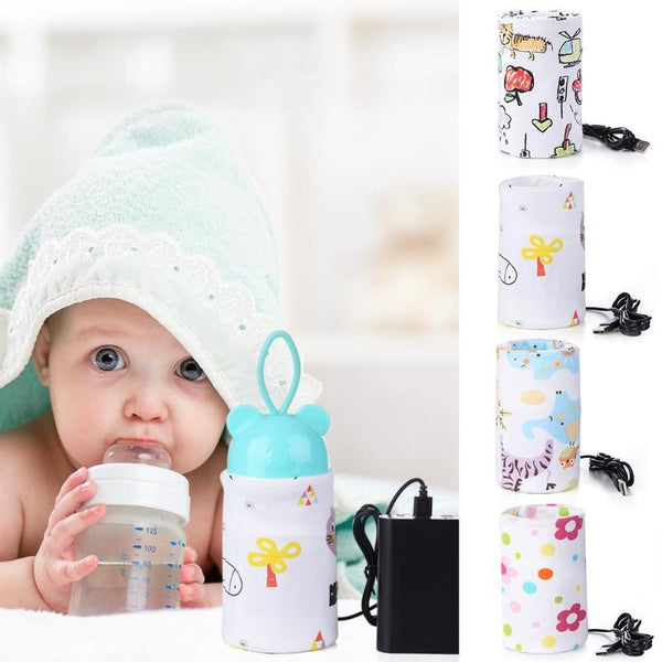 USB Milk Water Warmer Travel Stroller Insulated Bag Portable Cup Warmer Baby Nursing Bottle Heater Warmer Heater Food Feeding