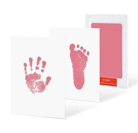 Footprint Imprint Kit Baby Ink Pad Storage Memento Ink Newborn Photo Frame Kits Baby Souvenir Drawer Inkless Handprint Casting