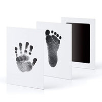 Footprint Imprint Kit Baby Ink Pad Storage Memento Ink Newborn Photo Frame Kits Baby Souvenir Drawer Inkless Handprint Casting