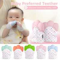 Baby Teething Gloves Nursing Pacifier Silicone Molar Mitten Infant Chain Nipples Anti-bite Hand Holder Stop Sucking Thumb Toy